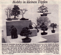 Südkurierartikel vom 15. November 1994 zur Ausstellung in den Arkaden der Schwedenschenke, Insel Mainau