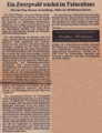 Südkurierartikel vom 30. Mai 1984 zur Ausstellung im Palmenhaus
