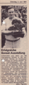 Artikel über die 1. Bonsaiaustellung im Palmenhaus Konstanz vom Dienstag den 5. Juni 1984.