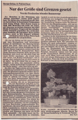 Artikel zur ersten Bonsaiausstellung im Palmenhaus 1984.