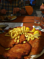 Die XXL Fabi Schnitzelplatte mit 2350g Schnitzel. Lecker!